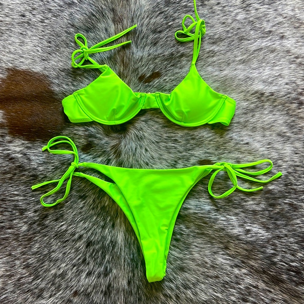 Neon Green Swimsuit